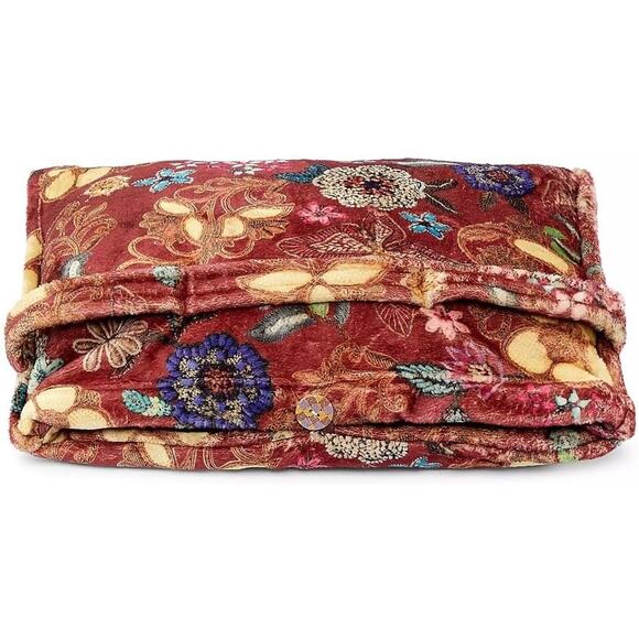 Johnny Was Grand Canal Scarf Print  Reversible Travel Blanket with Bag NWT - Picture 3 of 3